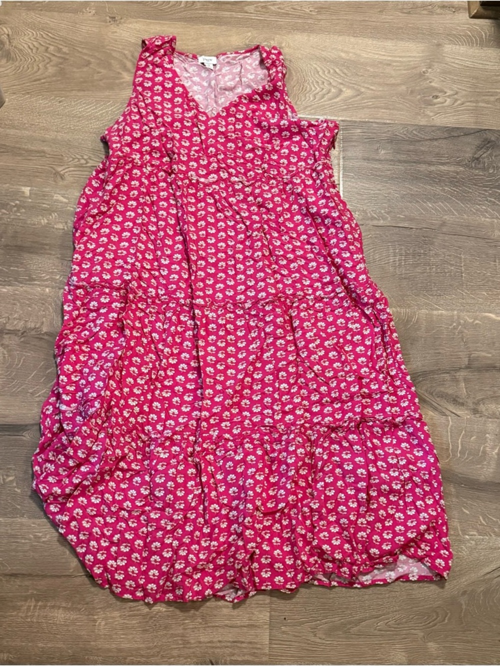 NWOT J. Crew Pink Floral Midi Dress, size 16